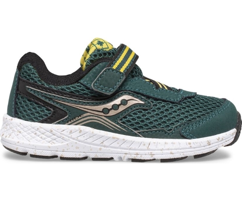 Tenis Saucony Ride 10 Jr. Niños Zapatillas Verde / Doradas / Negras México MX-239-VQ